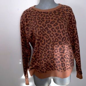 Cheetah Print Sweater Size Medium
